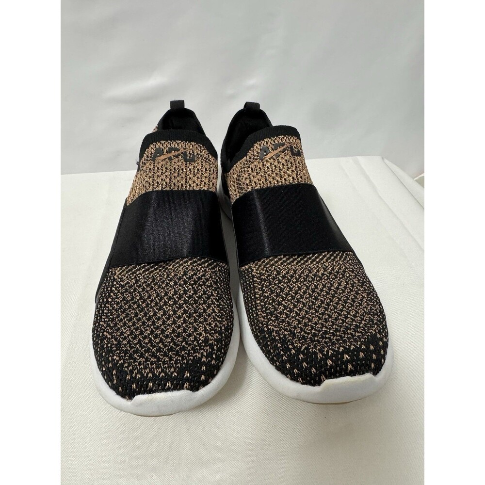 AP TechLoom Bliss Lululemon Women’s Shoe Black Gold Knit  Athletic Size 8 - Picture 8 of 9